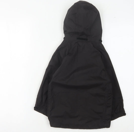 Peter Storm Boys' Black Hooded Jacket 3-4 Years