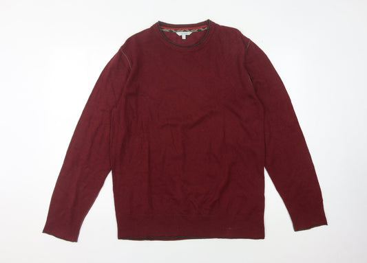 Fat Face Men's Red Pullover Jumper, Size S