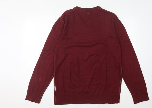 Fat Face Men's Red Pullover Jumper, Size S