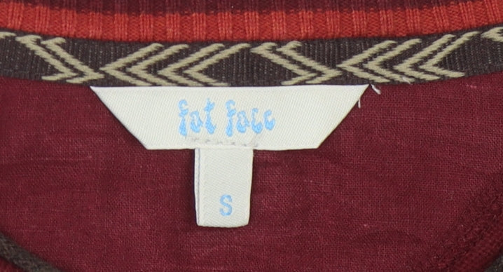 Fat Face Men's Red Pullover Jumper, Size S
