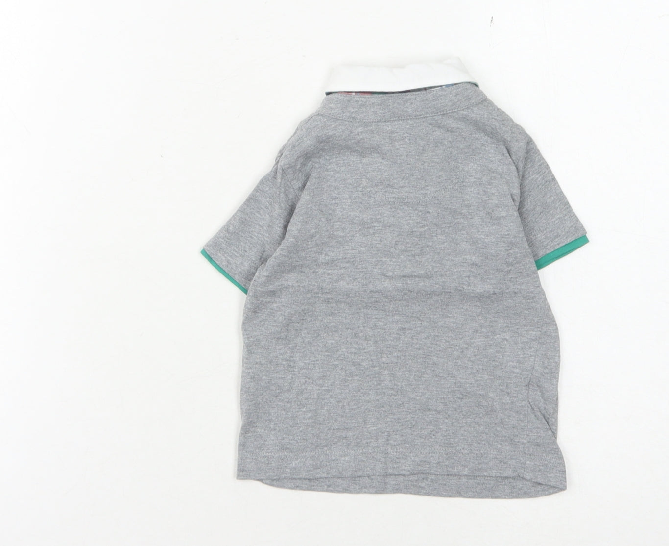 Jasper Conran Grey Unisex Baby Polo Shirt 3-6 Months Cotton
