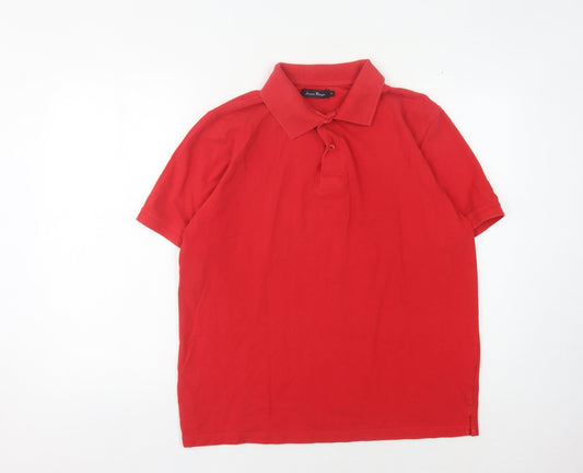 James Pringle Men's Red Polo Shirt M