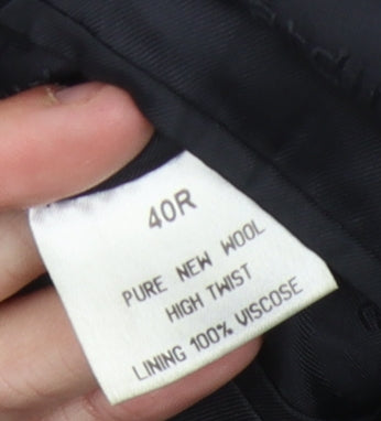 Pierre Cardin Men's Black Classic Blazer Size 40R