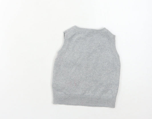 Cath Kidston Boys Grey Cartoon Vest 2-3 Years