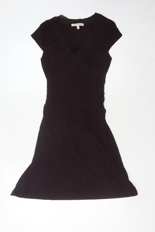 Laura Ashley Women's Black Short Sleeve Dress, Size 6