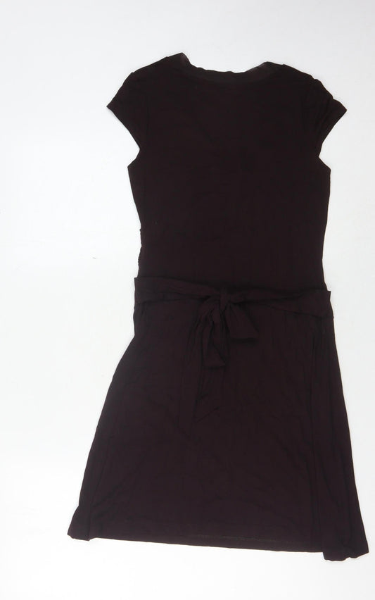 Laura Ashley Women's Black Short Sleeve Dress, Size 6