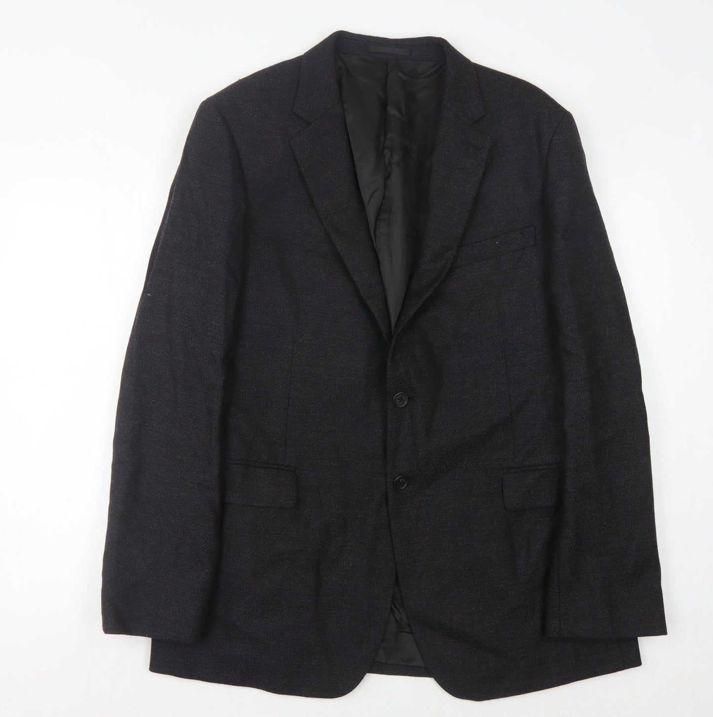 Jaeger Men's Black Blazer 44R - Classic Wool Jacket