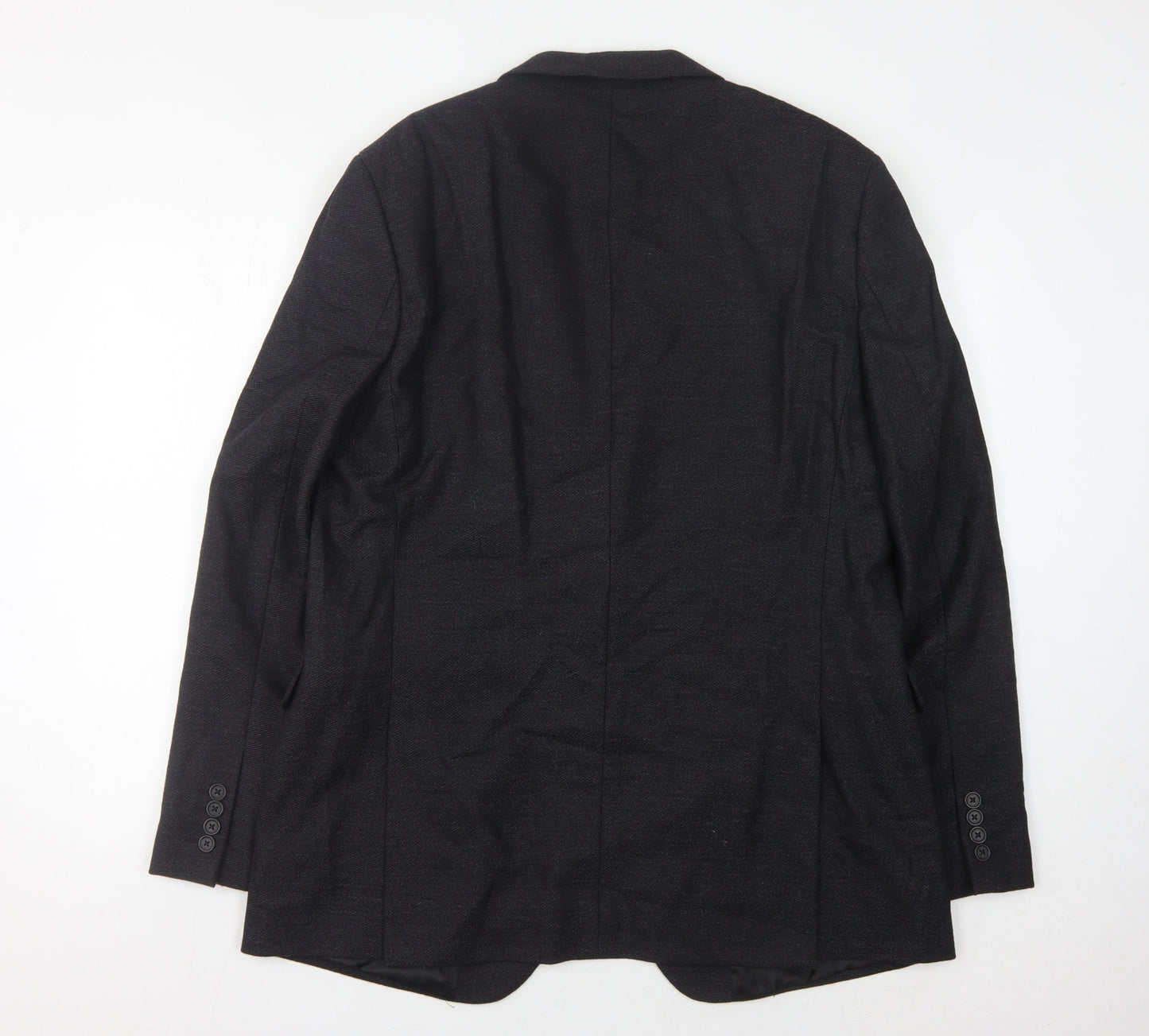 Jaeger Men's Black Blazer 44R - Classic Wool Jacket