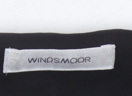 Windsmoor Women's Black Animal Print Blouse Size 14
