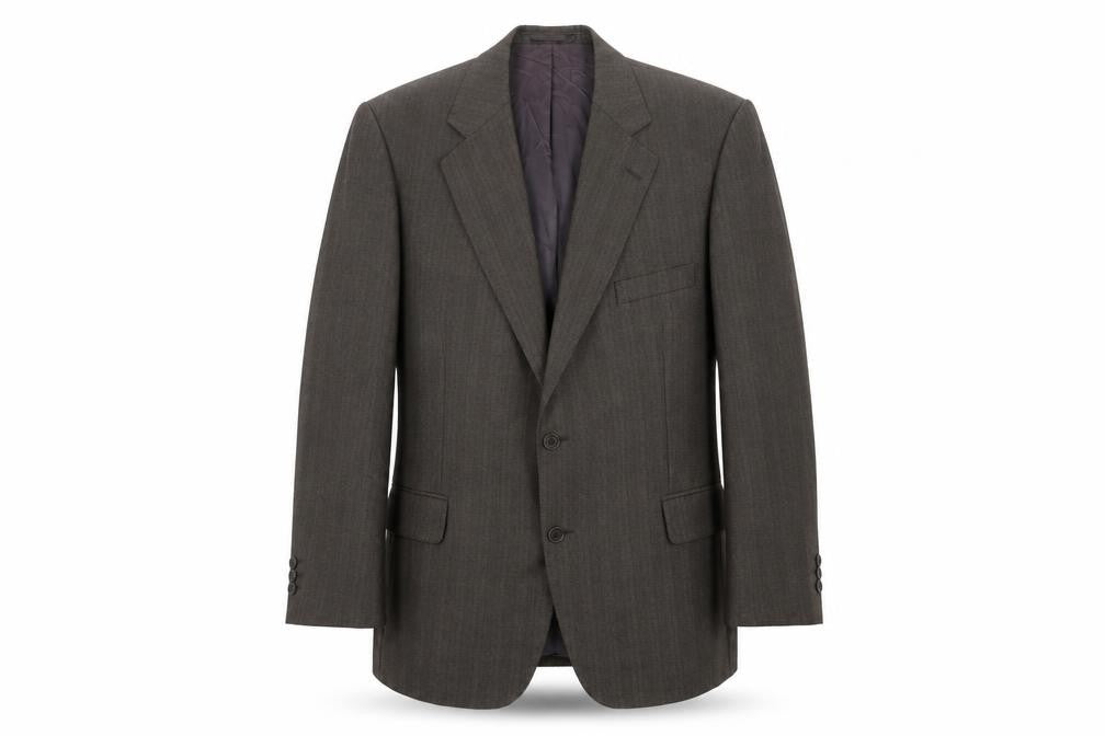 Mens 44 Chest Regular Magee Brown Two-Button Blazer