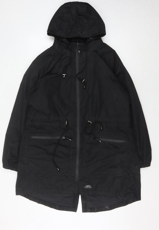 Trespass Men's Black Parka Jacket L Waterproof