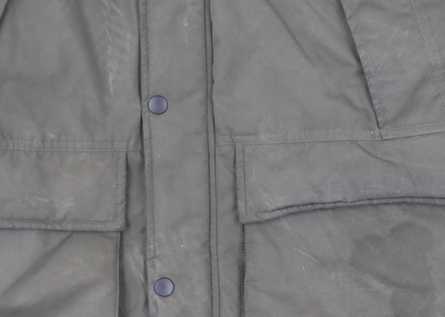 Jack & Jones Men's Green Parka Coat with Hood, Size M
