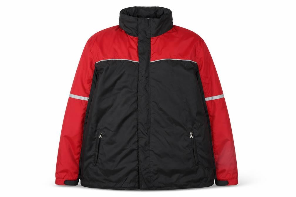 Front view of Crivit Men's Red/Black Windbreaker Jacket L