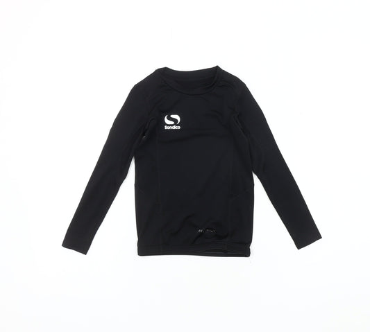 Sondico Boys' Black 5-6Y Long Sleeve Football T-Shirt