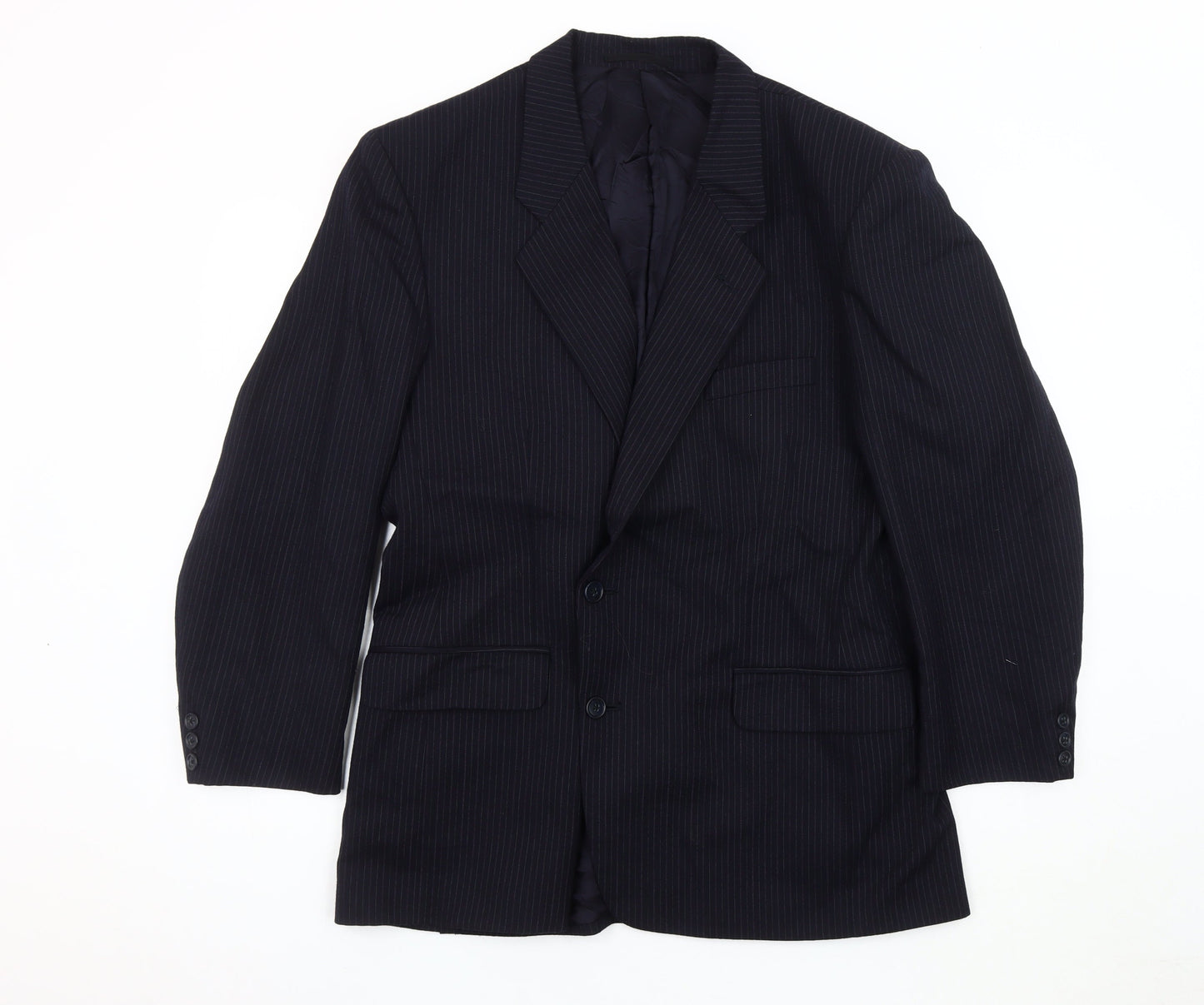 Dunn & Co Men's Blue Striped Blazer 42 Regular