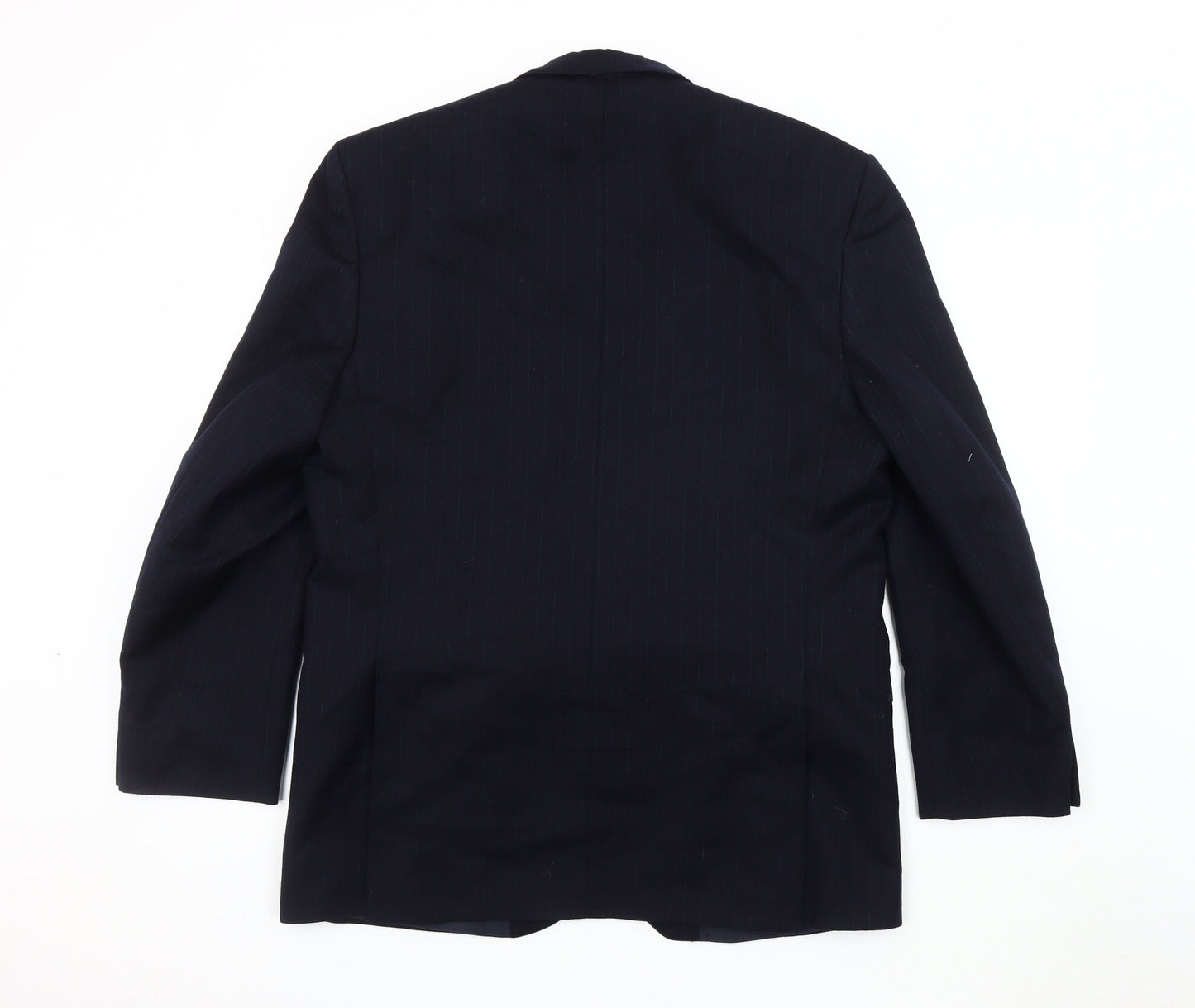 Centaur Men's Blue Wool Blazer 42 Regular Striped