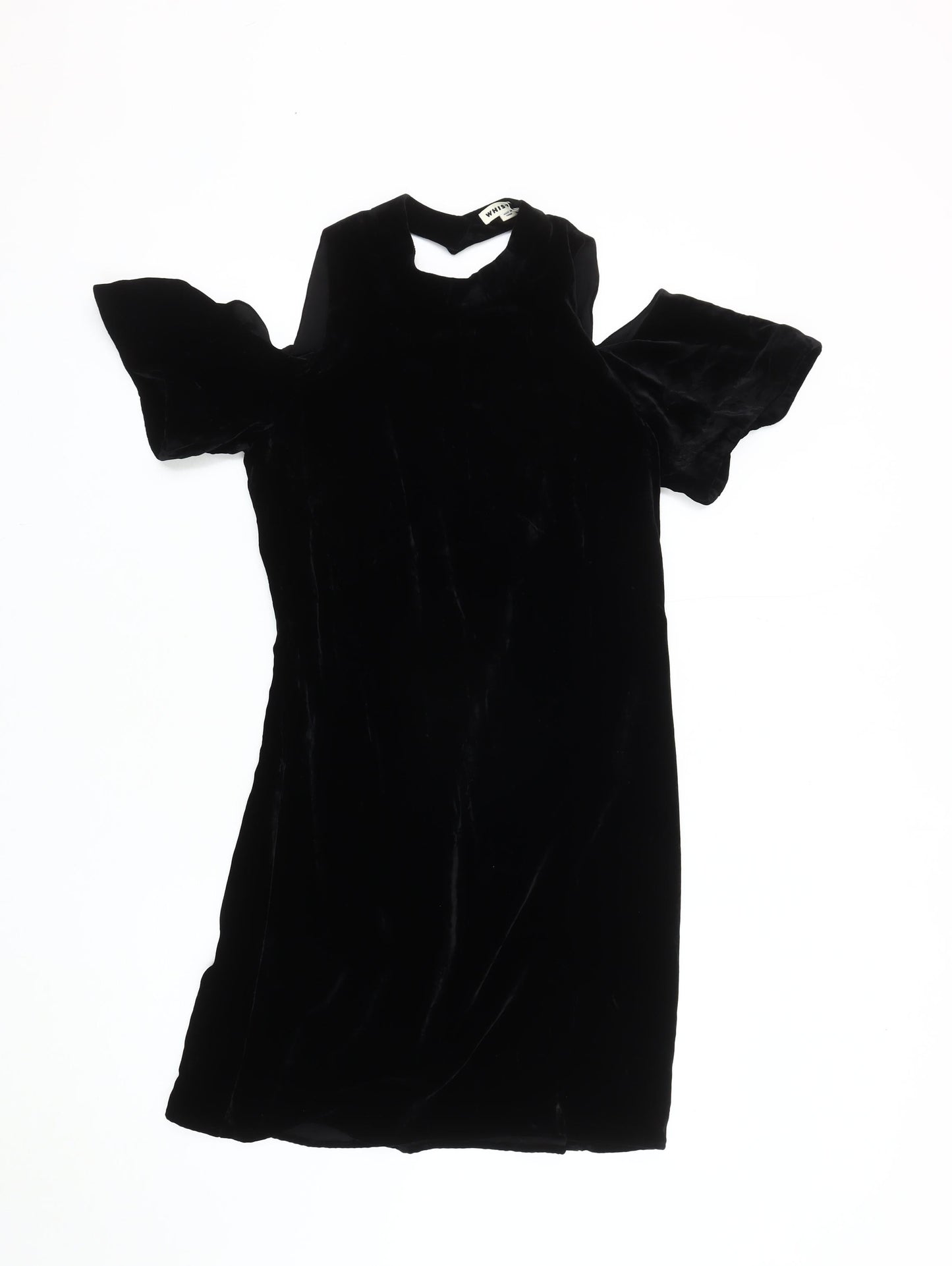 Whistles Women's Black Velvet Dress Size 6