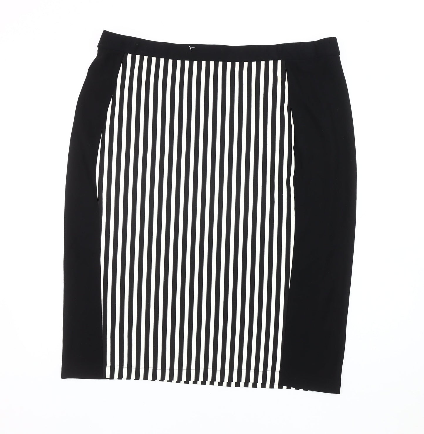 Kaleidoscope Women's Black Striped Pencil Skirt Size 20