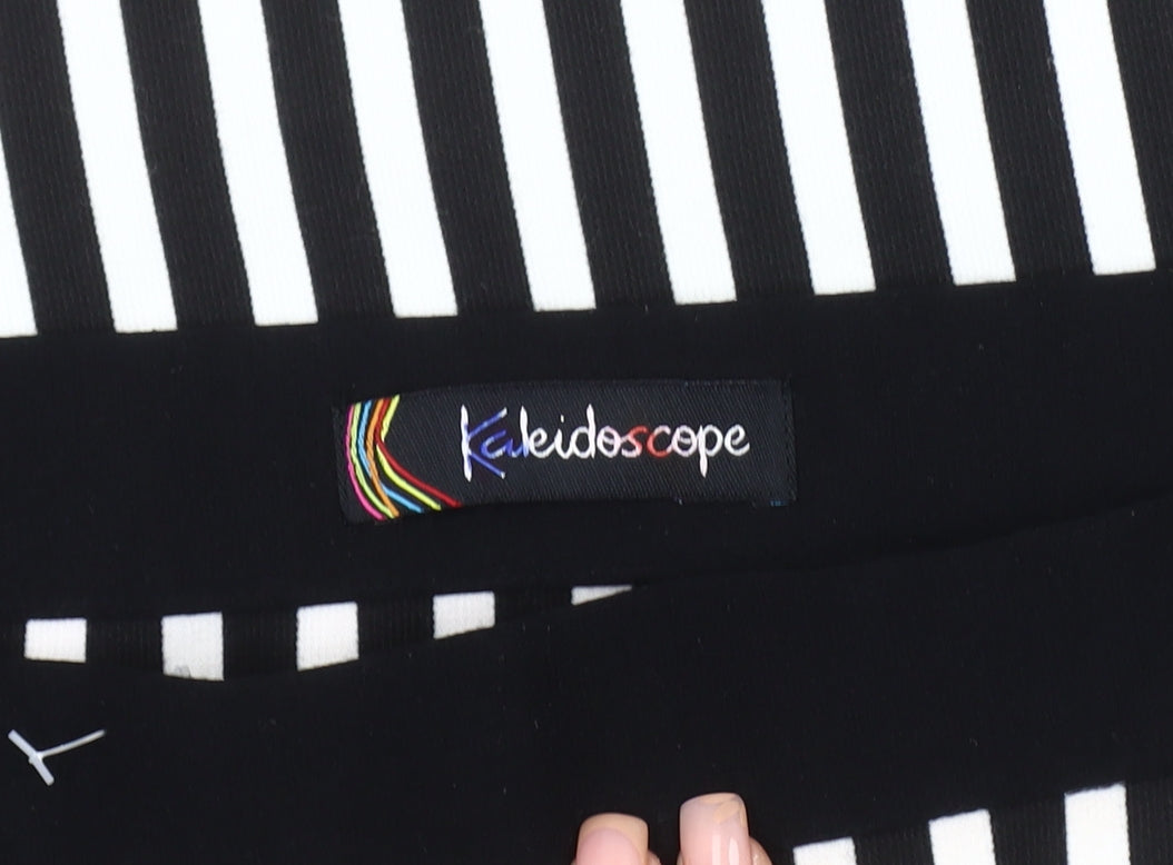 Kaleidoscope Women's Black Striped Pencil Skirt Size 20