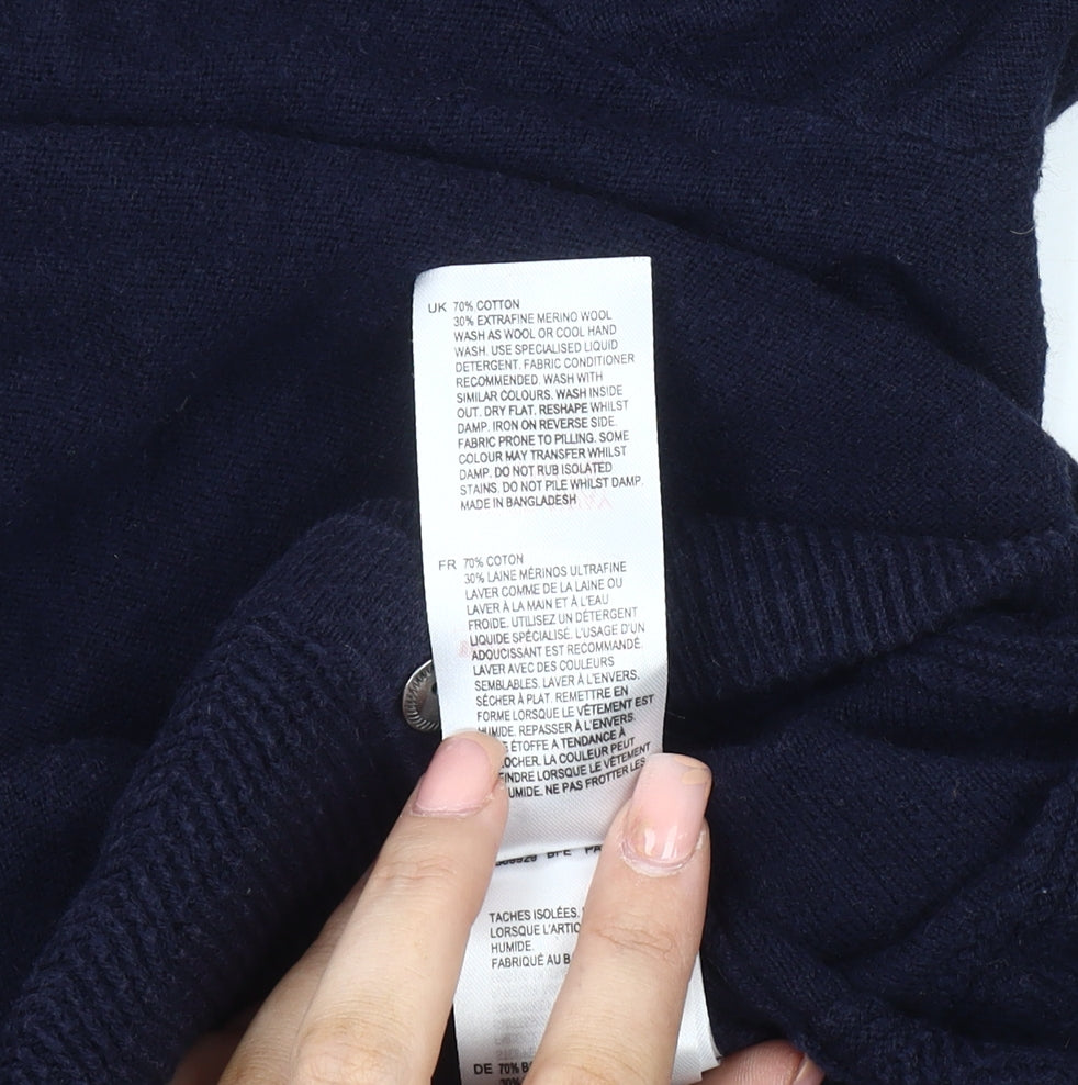 White Stuff Women's Blue Cardigan Size 10