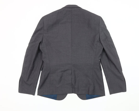 Burton Menswear Grey Slim Fit Men's Blazer 38S