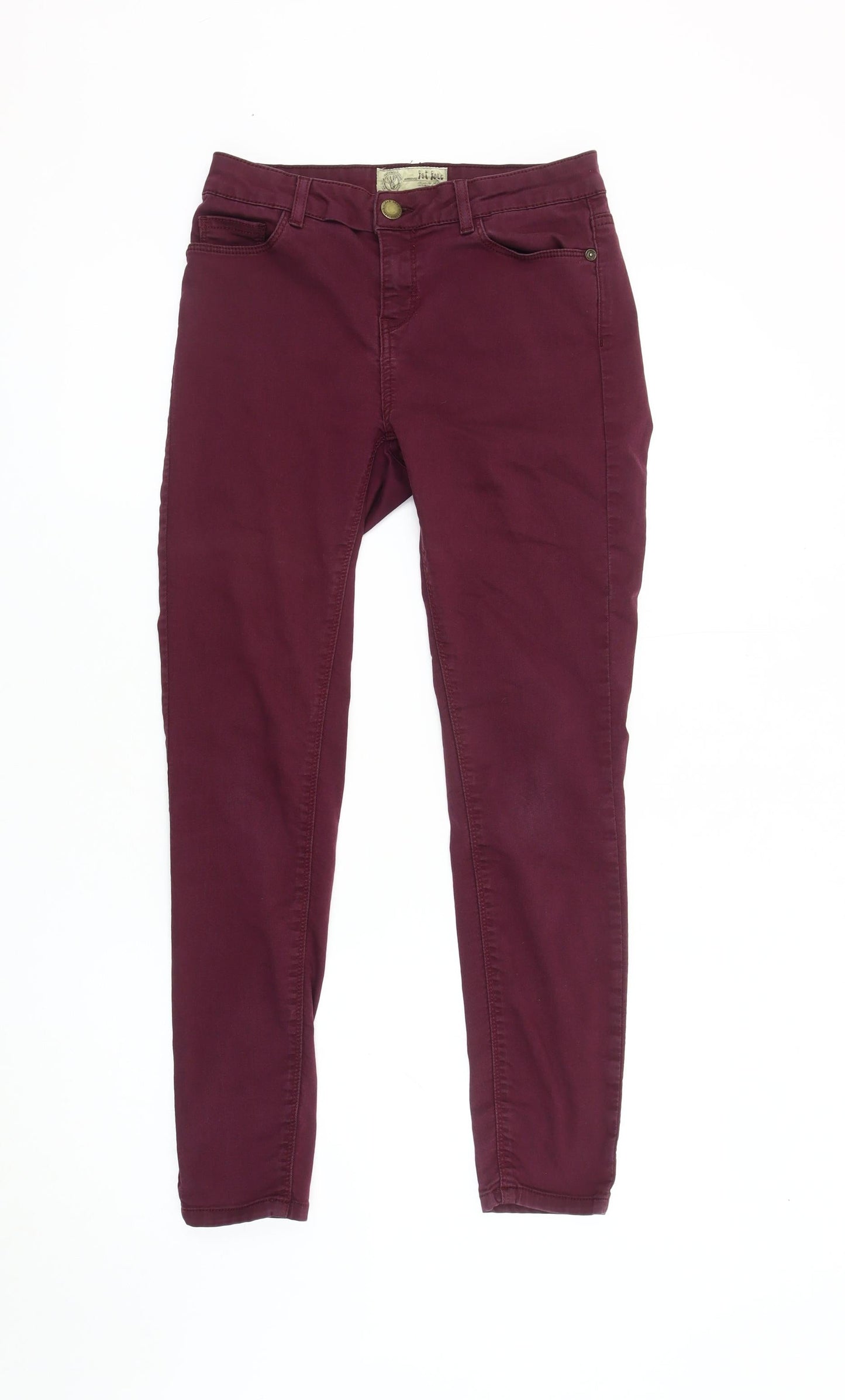 Fat Face Women's Burgundy Skinny Jeans Size 10