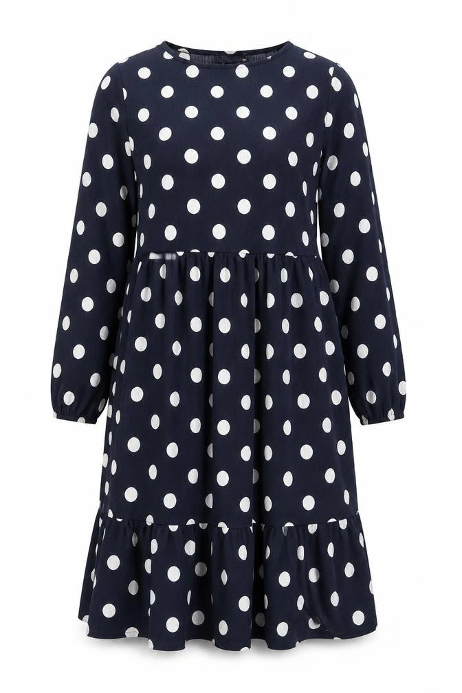 Marks and Spencer Women Blue Polka Dot Dress Size 12-14