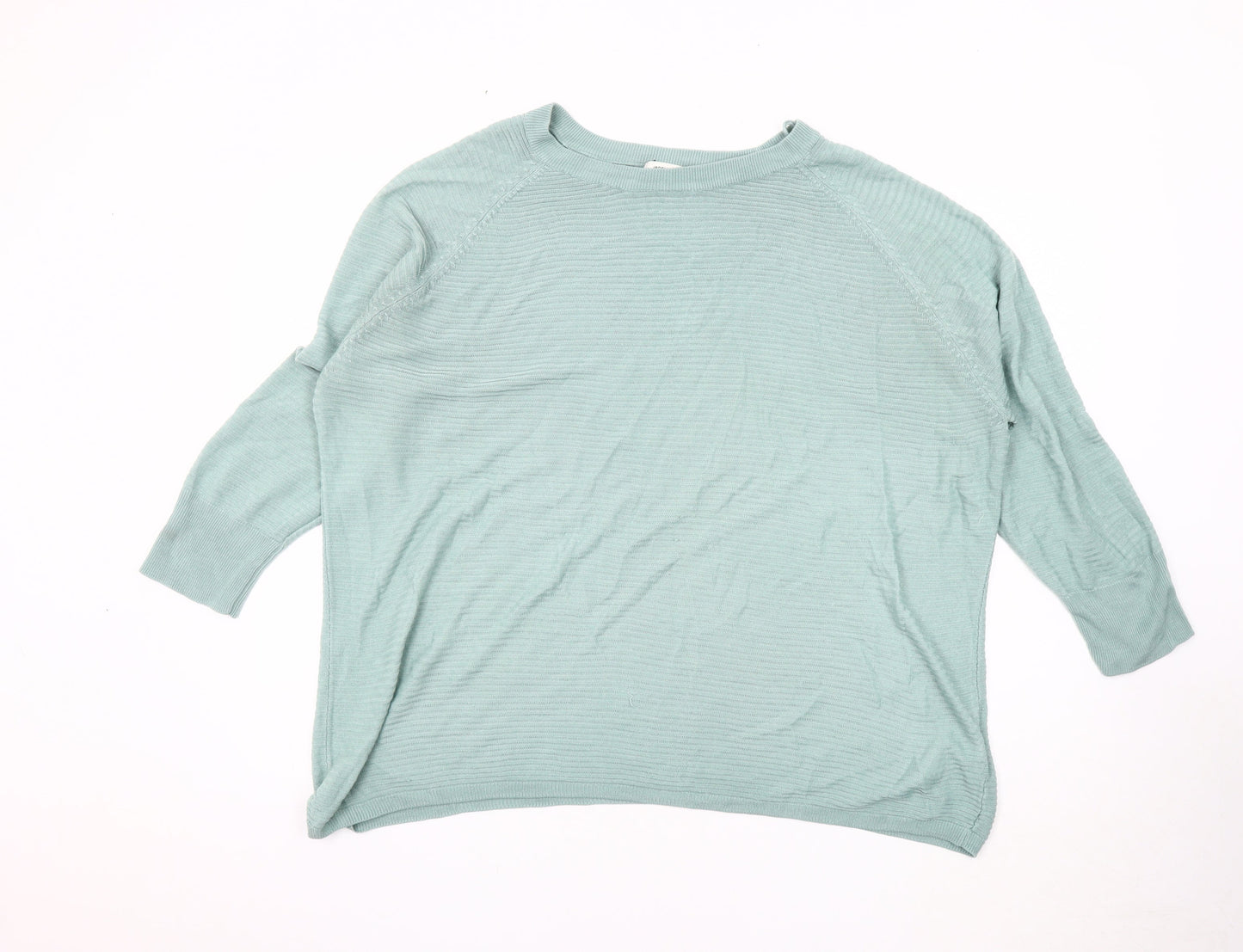 Jacqueline de Yong Women's Blue Crew Neck Pullover Jumper L