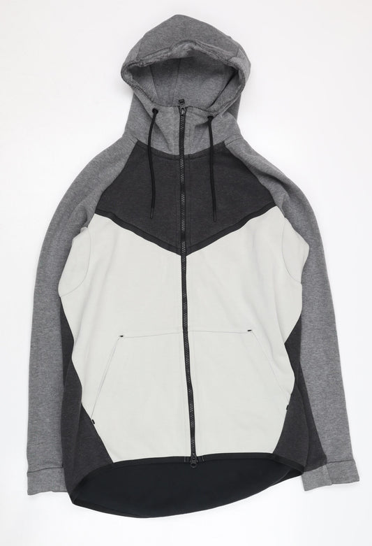 Nike Men's Grey Full Zip Hoodie M