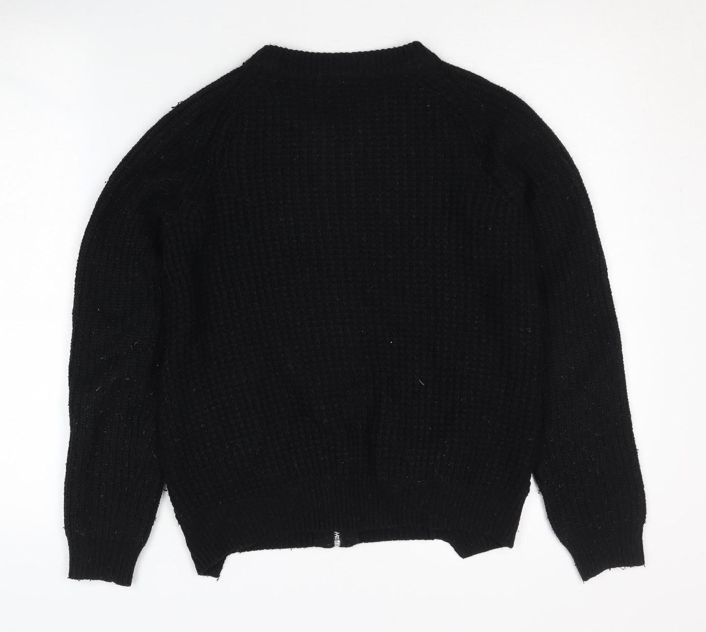 Warehouse Women's Black Full Zip Jumper Size 8