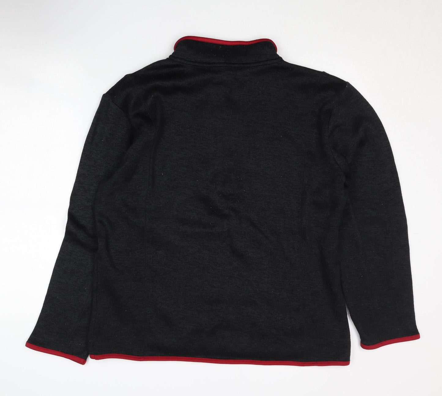 Crane Men's Black 1/4 Zip Sweatshirt - Large