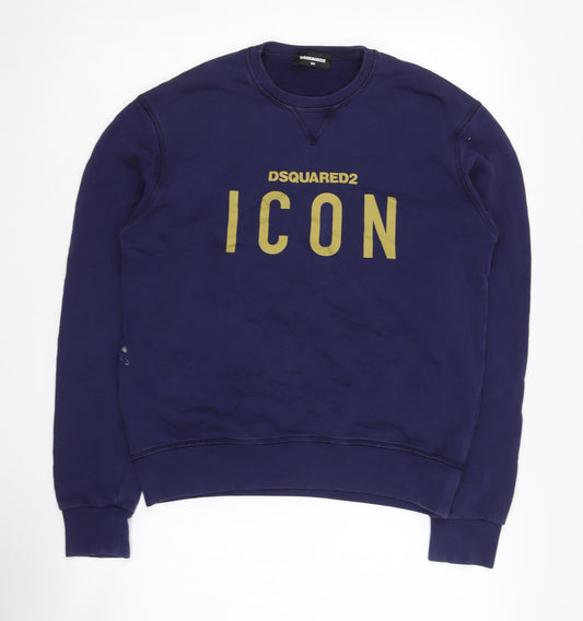 Dsquared2 Boys Blue Logo Pullover Sweatshirt 16Y