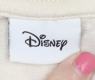 Disney Women Beige M Sweatshirt Mickey Friends Graphic