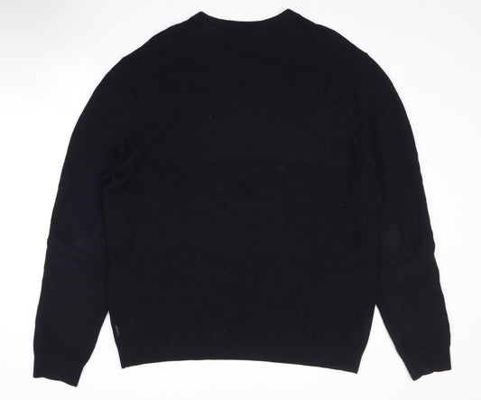 Ted Baker Men's Black Pullover Jumper 7XL Regular Fit