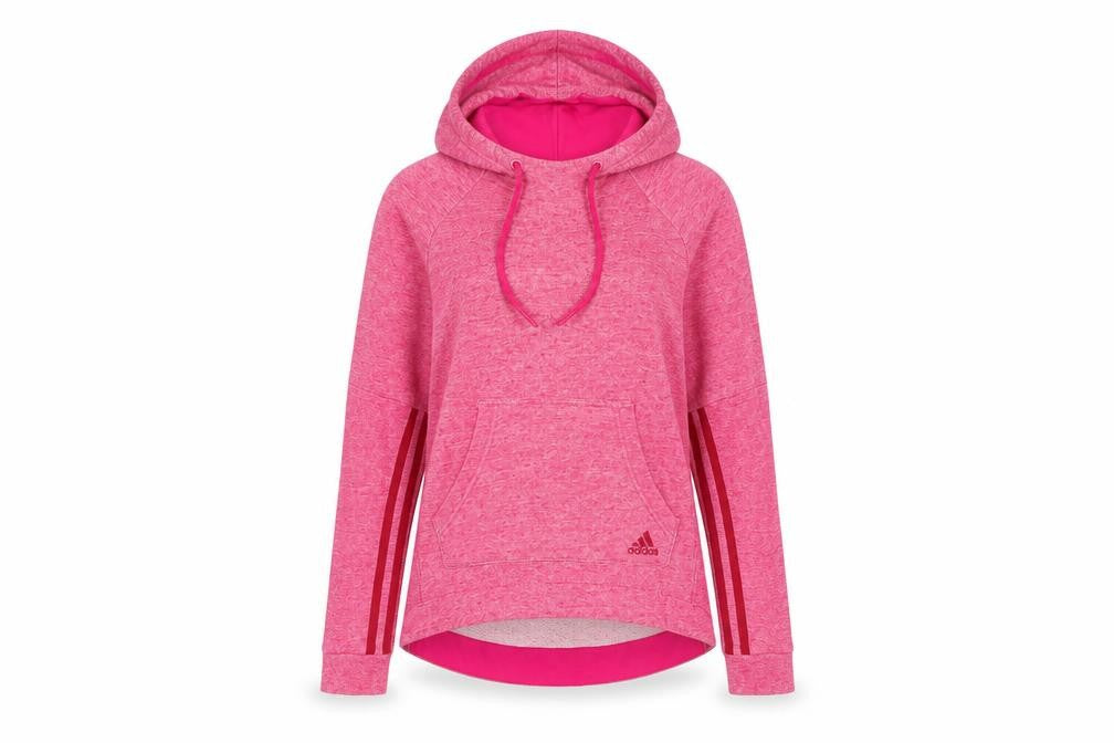 Womens UK S Regular adidas Pink Pullover Hoodie