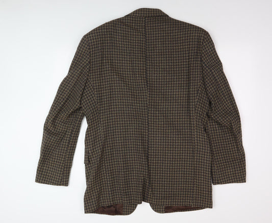 Berwin & Berwin Men's Brown Check Blazer 40L