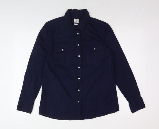 Gap Men's Blue Long Sleeve Casual Shirt S