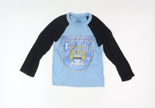 City Boys Blue Black Long Sleeve T-Shirt 4-5 Years