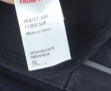 BHS Men's Black Trousers Size 40