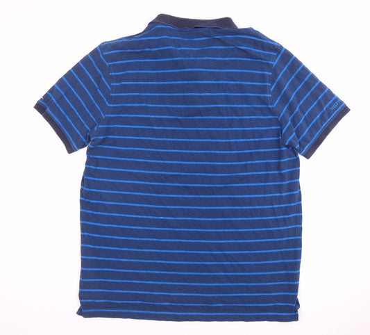 Tommy Hilfiger Men's Blue Striped Polo 2XL Slim