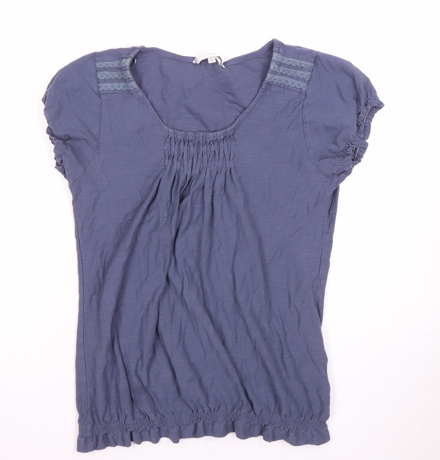 John Rocha Women's Blue T-Shirt Size 14