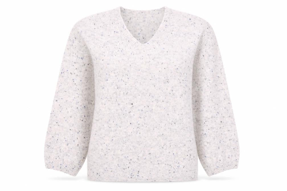 Marks and Spencer Womens Ivory V-Neck Pullover Jumper S