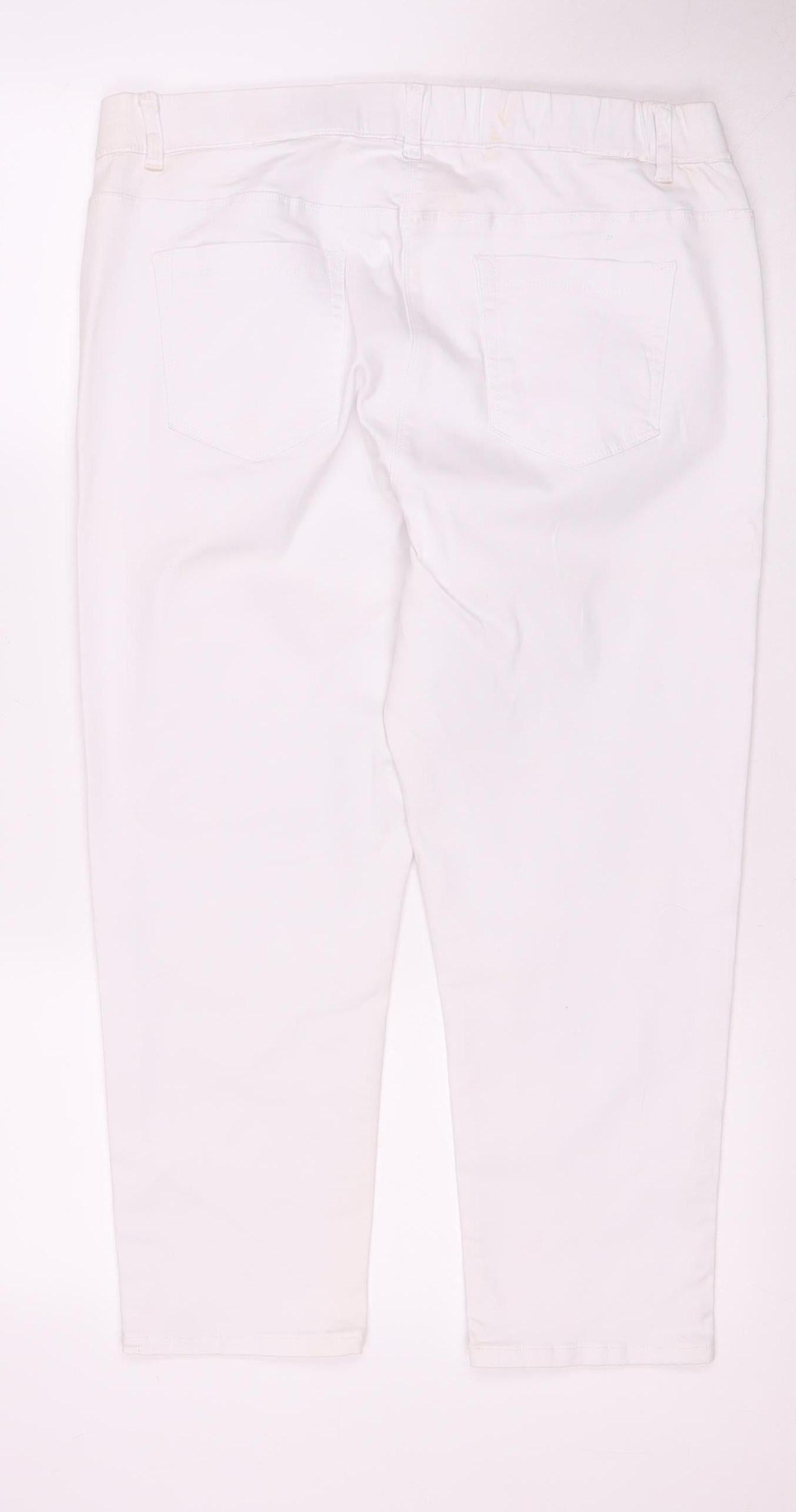 Roman Women's White Jeans, Size 18, Regular Fit