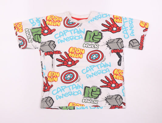 Next Boys Multicoloured Marvel T-Shirt 4-5 Years Pullover
