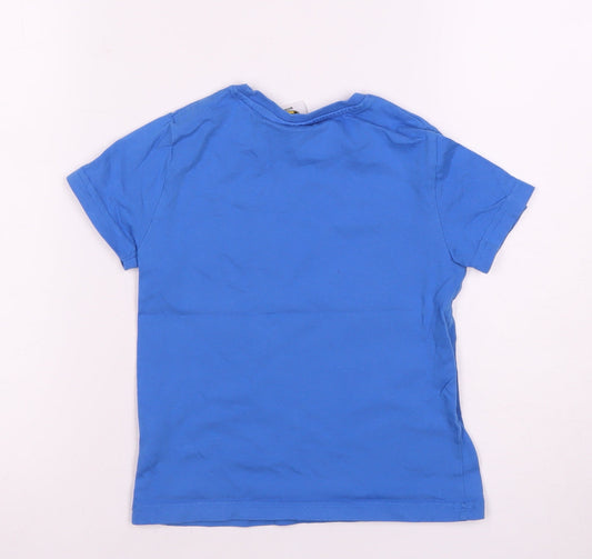 Boys Batman Blue T-Shirt 4-5 Years Superhero Logo Casual