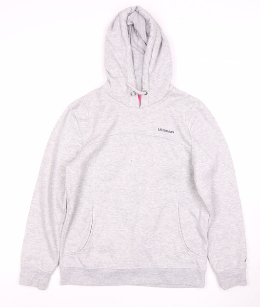 LA Gear Women's Grey Pullover Hoodie Size 10