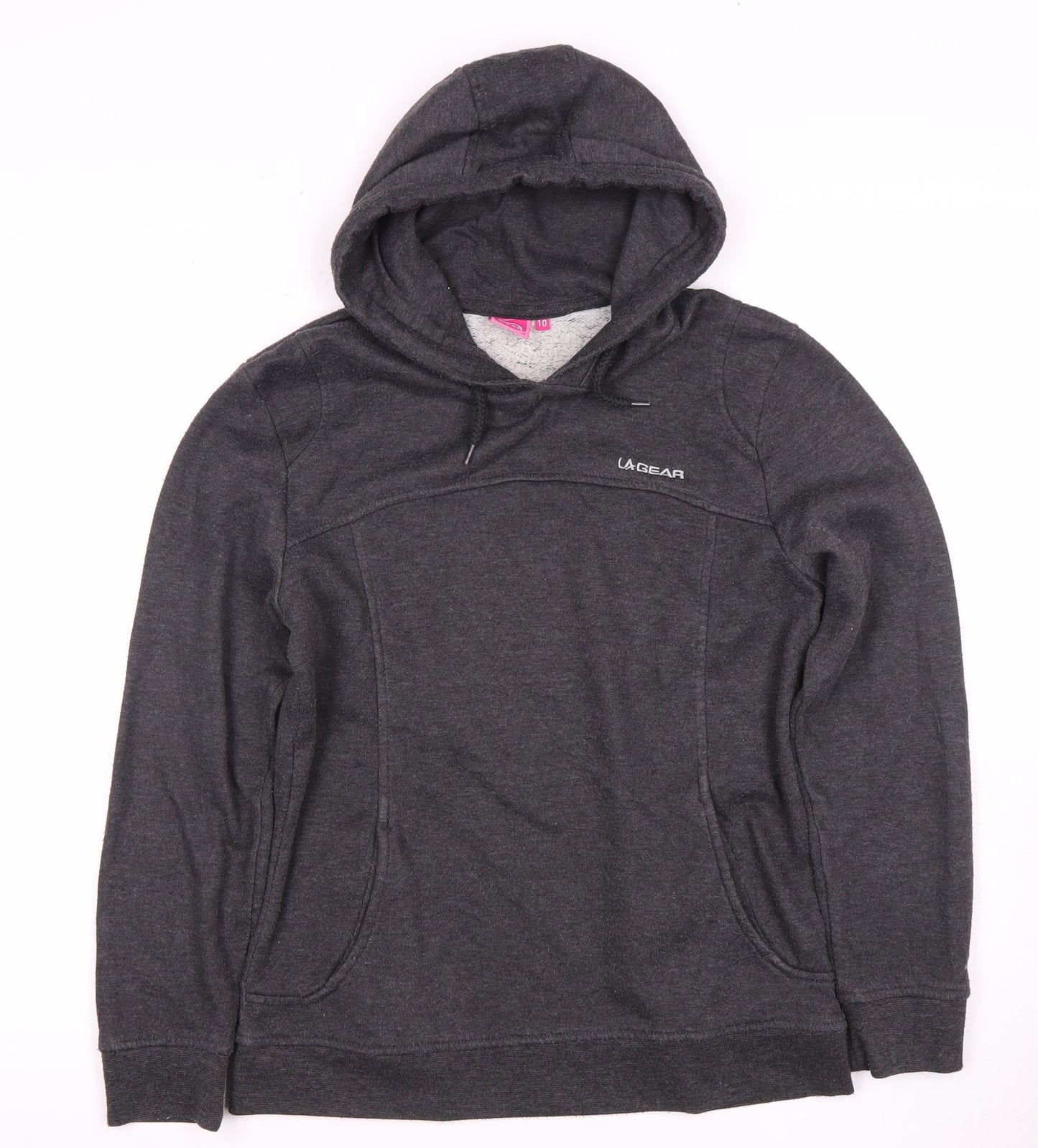 LA Gear Women's Grey Pullover Hoodie Size 10