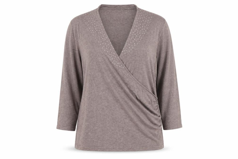 Womens UK Size XL Windsmoor Grey Viscose Blend Blouse