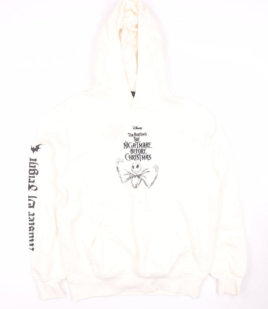 Disney Unisex White Jack Skellington Hoodie S