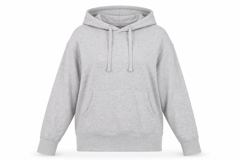 Womens UK 12 Regular Animal Grey Pullover Hoodie